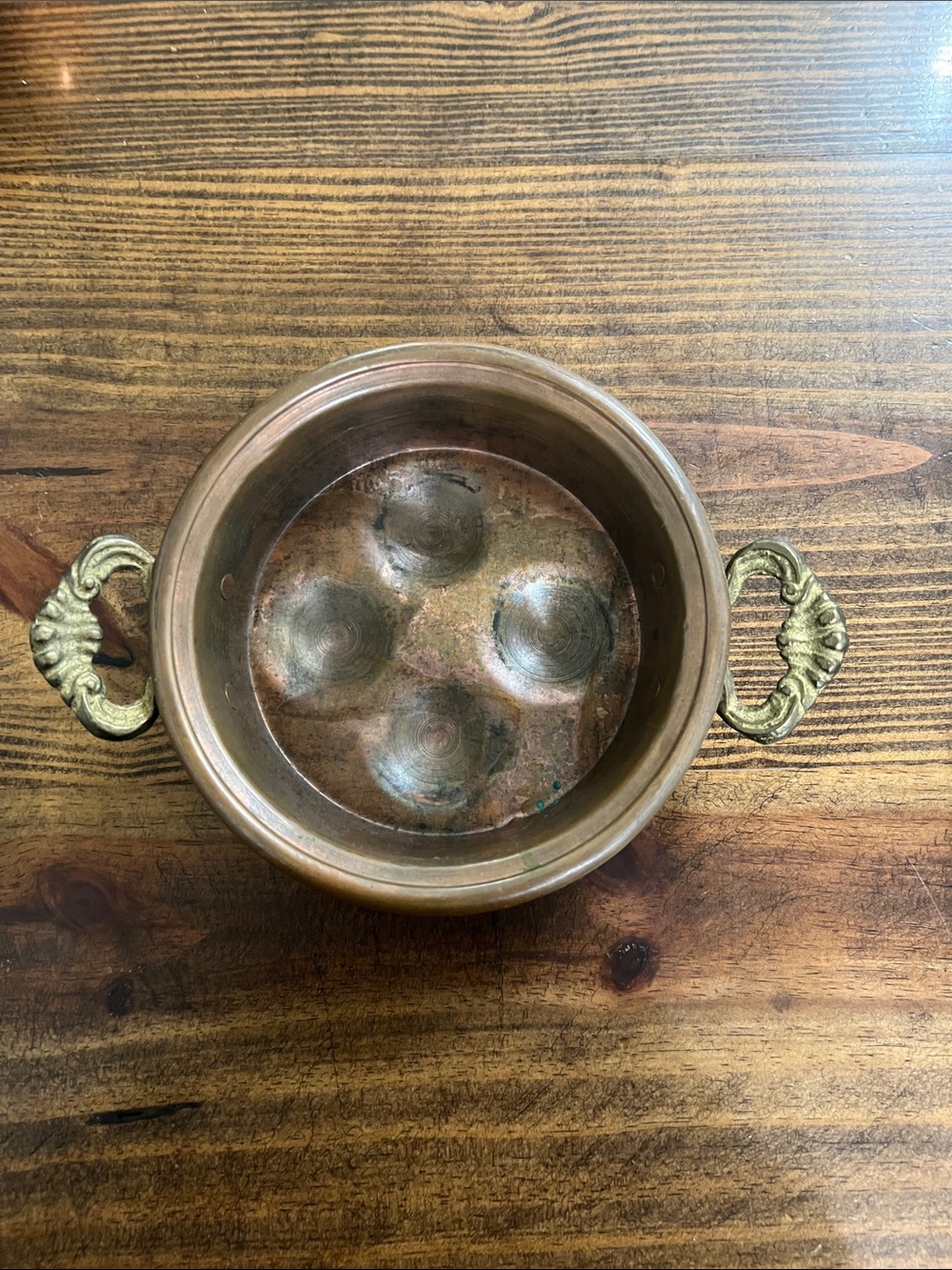 Vintage Copper Escargot Pan